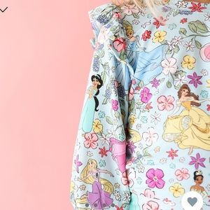 NWT Disney Princess French Terry Ruffled Balloon Sleeve Sweatshirt -Posh Peanut